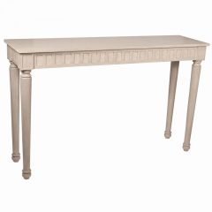 Vintage Sand Mango Wood Grooved Console Table