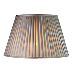 Pleated Empire Smoke   14″