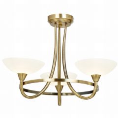 Cagney 3 Light Ceiling Antique Brass