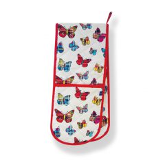 Tartan Butterfly Double Oven Glove