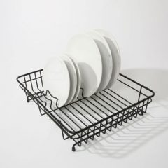 Dish Drainer Black Flat 105 x 430 x 365mm