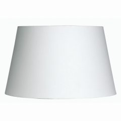 White Cotton Drum Shade 16″