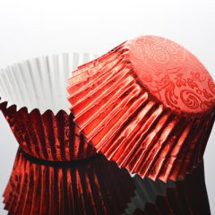 Foil Muffin Cases Red