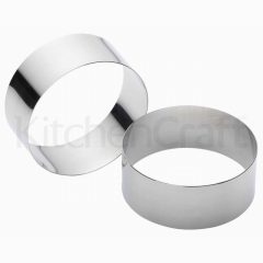 Kitchen Craft Large Cooking Rings 2pc Stainless Steel