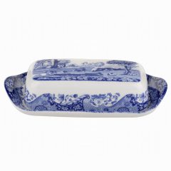 Blue Italian Coverd ButterDish/Stick