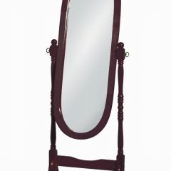 Mahogany Colour Wooden Cheval Mirror