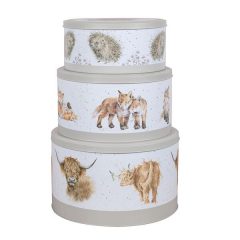 Wrendale Cake Tin Set Country Animal