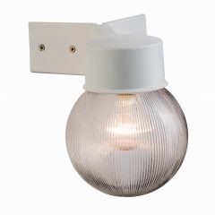 (DISC)Ware Ribbed Globe 1LT Wall IP44