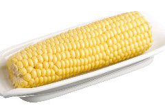White Corn on the Cob Dish