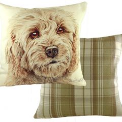 43cm K/E WD Blonde Cockapoo Cushion