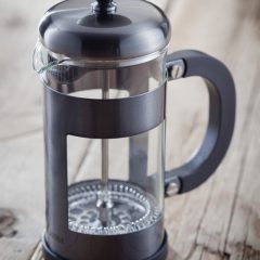 Glass Cafetiere Pewter 3 Cup