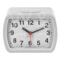 Wm.Widdop Alarm Clock Oblong White