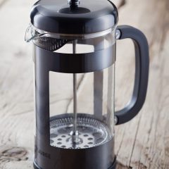 Glass Cafetiere Pewter 8 Cup