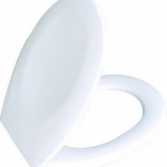 Blue Canyon White Duroplastic Toilet Seat