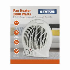 Status 2kw Upright Fan Heater