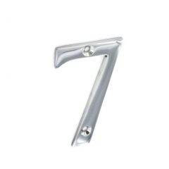 Securit 75mm Chome Plated Door Number 7 S2967