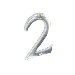 Securit 75mm Chome Plated Door Number 2 S2962