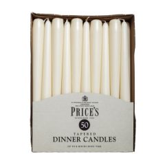 Dinner Candles Tapered 24cm Ivory