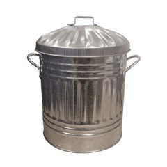 Small Galvanised Bin