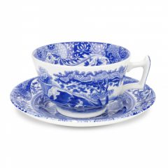 Blue Italian Tea Cup/Saucer Set