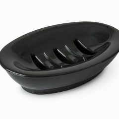 Spectrum Oval Soap Dish Black