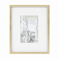 Impressions Silver Plate Mat Gold Photo Frame