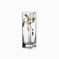 Gold Leaf Bud Vase