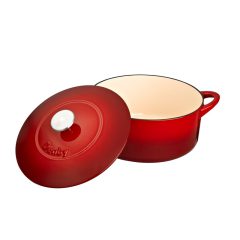 Denby Casserole 24cm Round Pomegranate Cast Iron