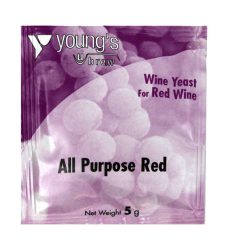 Youngs Yeast Sachet All Purpose Red Wine 5grm