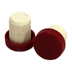 Plastic Top Flanged Corks – Red (25)