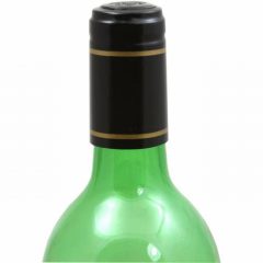 PVC Shrink Caps Pk 30 Black With Gold Band
