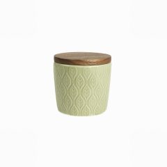 Green House Pointed Leaf Small Store Jar