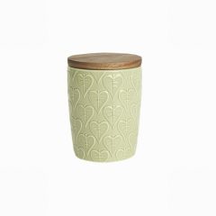 Green House Heart Leaf Store Jar