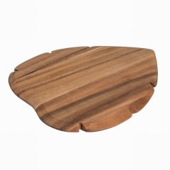Green House Leaf Serving Board in Rustic Acacia