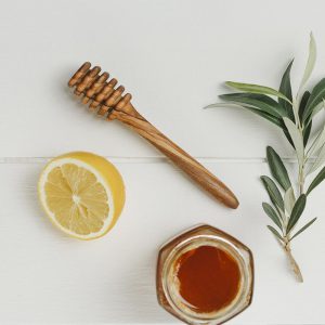 Olive Wood Honey Dipper - Image 2