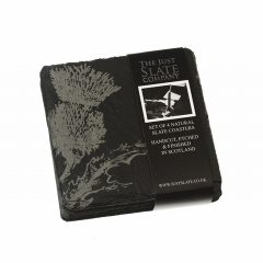 Thistle Coasters Square Engraved