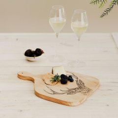 Stag Prince Med Etched Oak Hanging Paddle