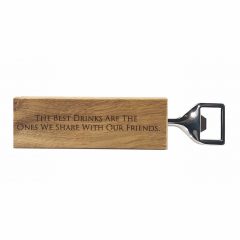 Friends Oak Bottle Opener
