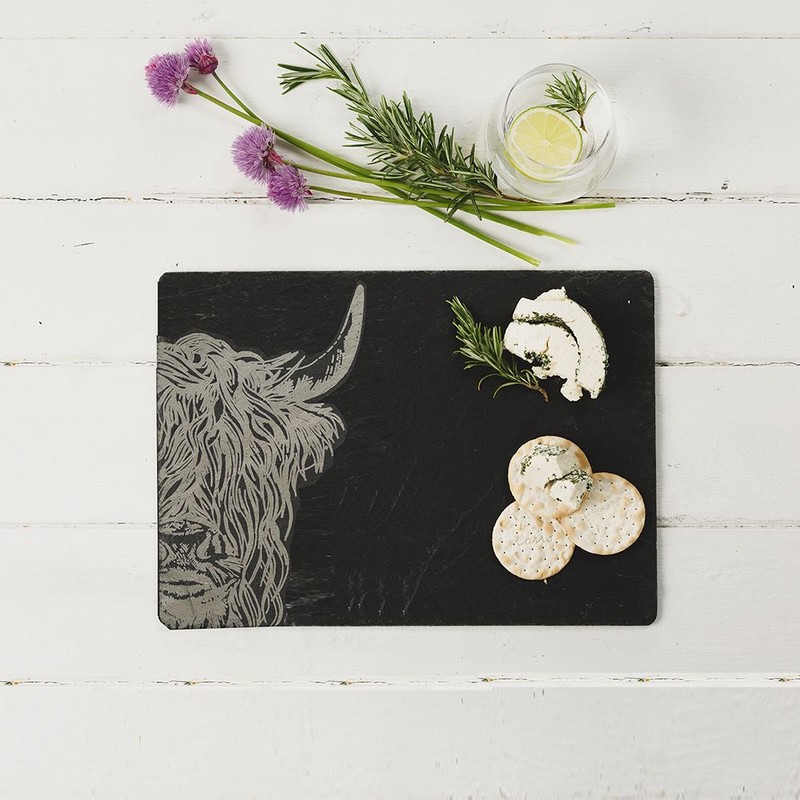 Highland Cow Cheeseboard Rectangular Engraved - Image 2