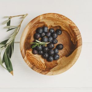 Olive Wood Round Dish - Image 2