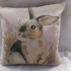 Rabbit Print Cushion