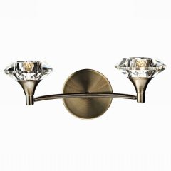 Luther DWB Crystal Glass Ant/Brass