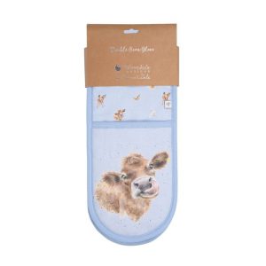 Wrendale Double Oven Glove Farmyard Friends