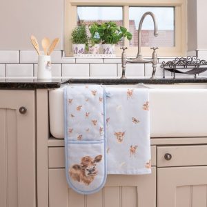 Wrendale Double Oven Glove Farmyard Friends - Image 2