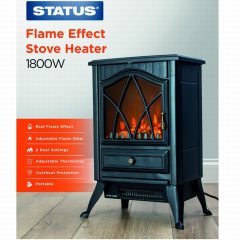 Stove Fan Heater 1800w Black