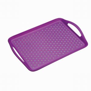 Colourworks Anti-Slip Serving Tray Purple