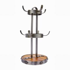 (disc)Industrial Kitchen Mug Tree Mango Wood