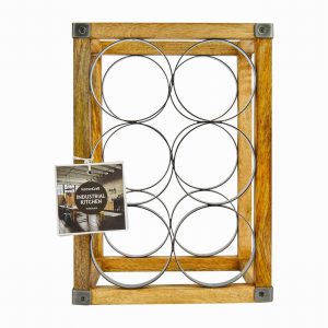 Industrial Kitchen 6 Bottle Wine Rack