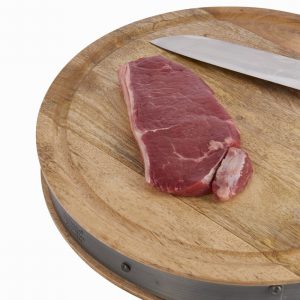 Industrial Kitchen Butcher Board Round Mango Wood - Image 2