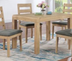Tennessee Washed Oak Dining Table & (4) Chairs